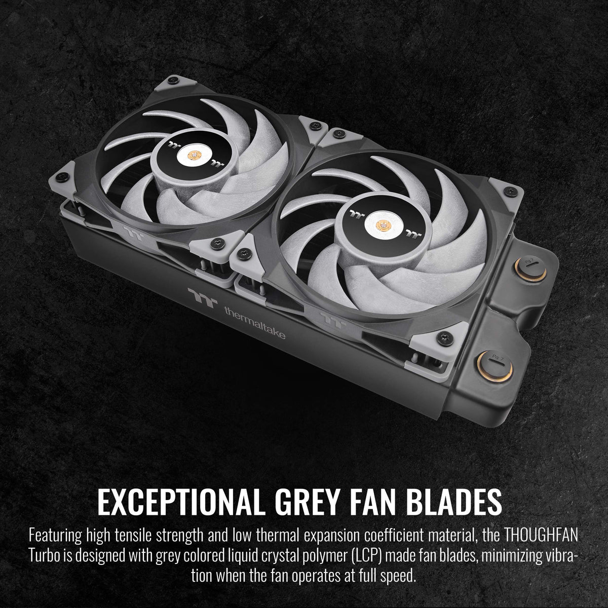 Thermaltake ToughFan 12 Turbo, PWM Controlled PWM 500~2500rpm, Metal-Reinforced Motor Hub, Gen.2 Hydraulic Bearing 120mm Case/Radiator Fan (Single