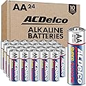 ACDelco 24-Count Double AA Batteries, Maximum Power Super Alkaline Battery for Home and Office, 10-Year Shelf Life, Reclosable Packaging