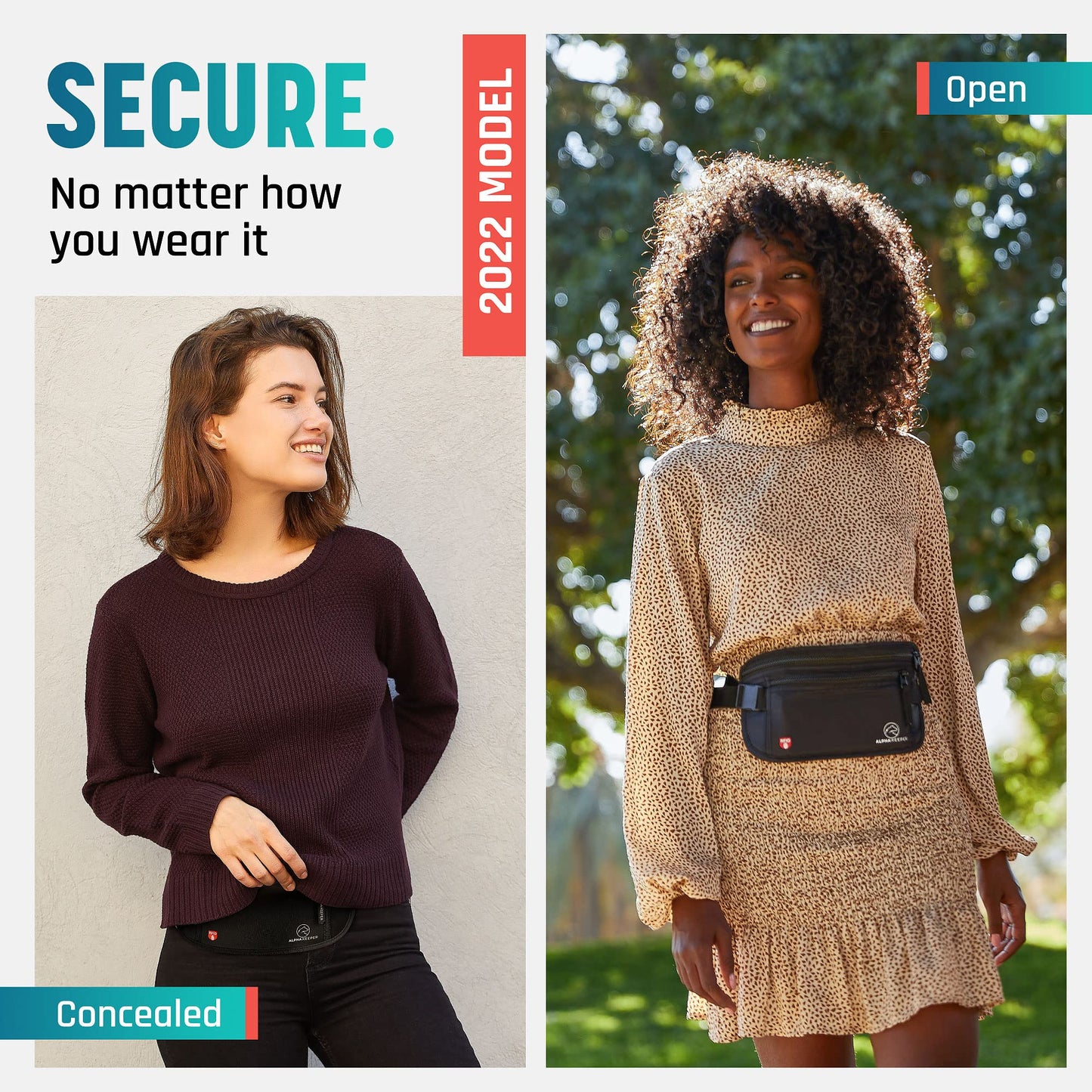 Money Belt for Travel – RFID Slim Passport Holder and Anti-Theft Bag for Men and Women, Hidden Pouch Under Clothes to Protect Information and Money