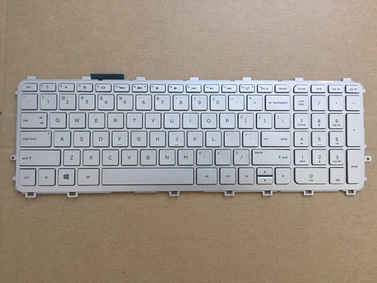 Original New for HP Envy Touchsmart M6-N M6-N010DX M6-N012DX Keyboard 760743-001 US Backlit Laptop Silver Keyboard