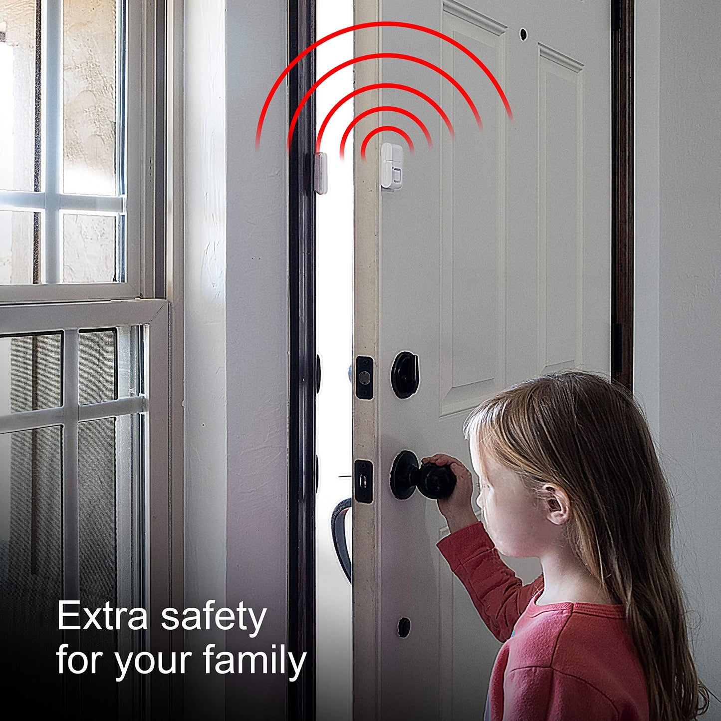 UltraPro Personal Security Window and Door Alarm, 1 Pack, DIY Protection, Burglar Alert, Wireless Chime/Alarm, Easy Installation, Home Security, Ideal