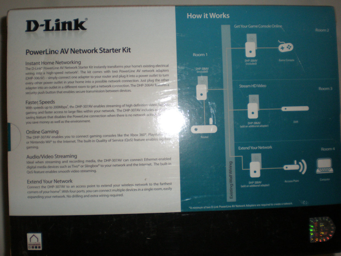 D-Link Powerline AV Network Adapter Kit (DHP-307AV)
