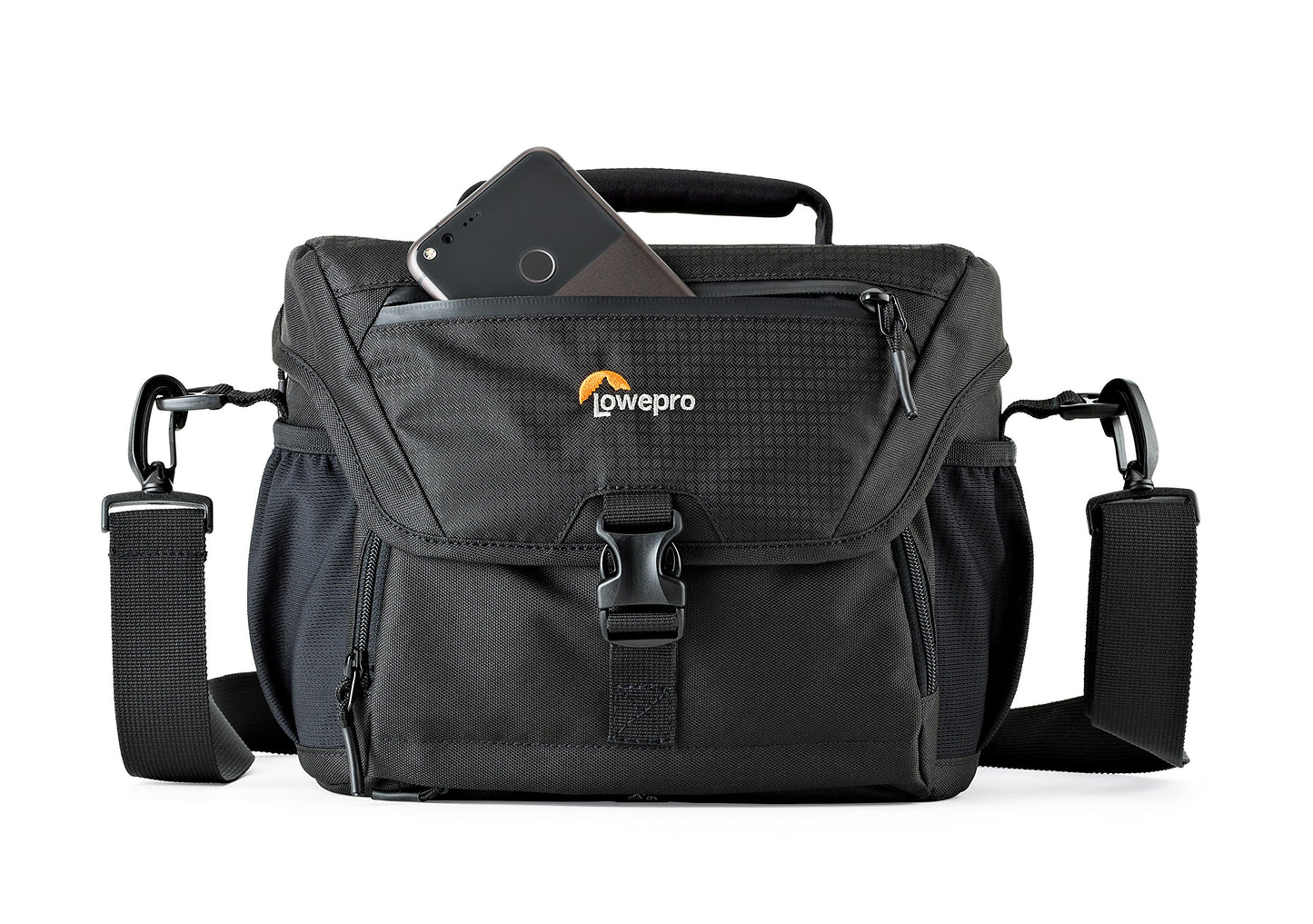 Lowepro LP37123, Nova 180 AW II Camera Bag, Waterproof, Customizable, Fits Pro-Depth DSLR with Lens, Compact Drone, 3-4 Additional Lenses, Flash