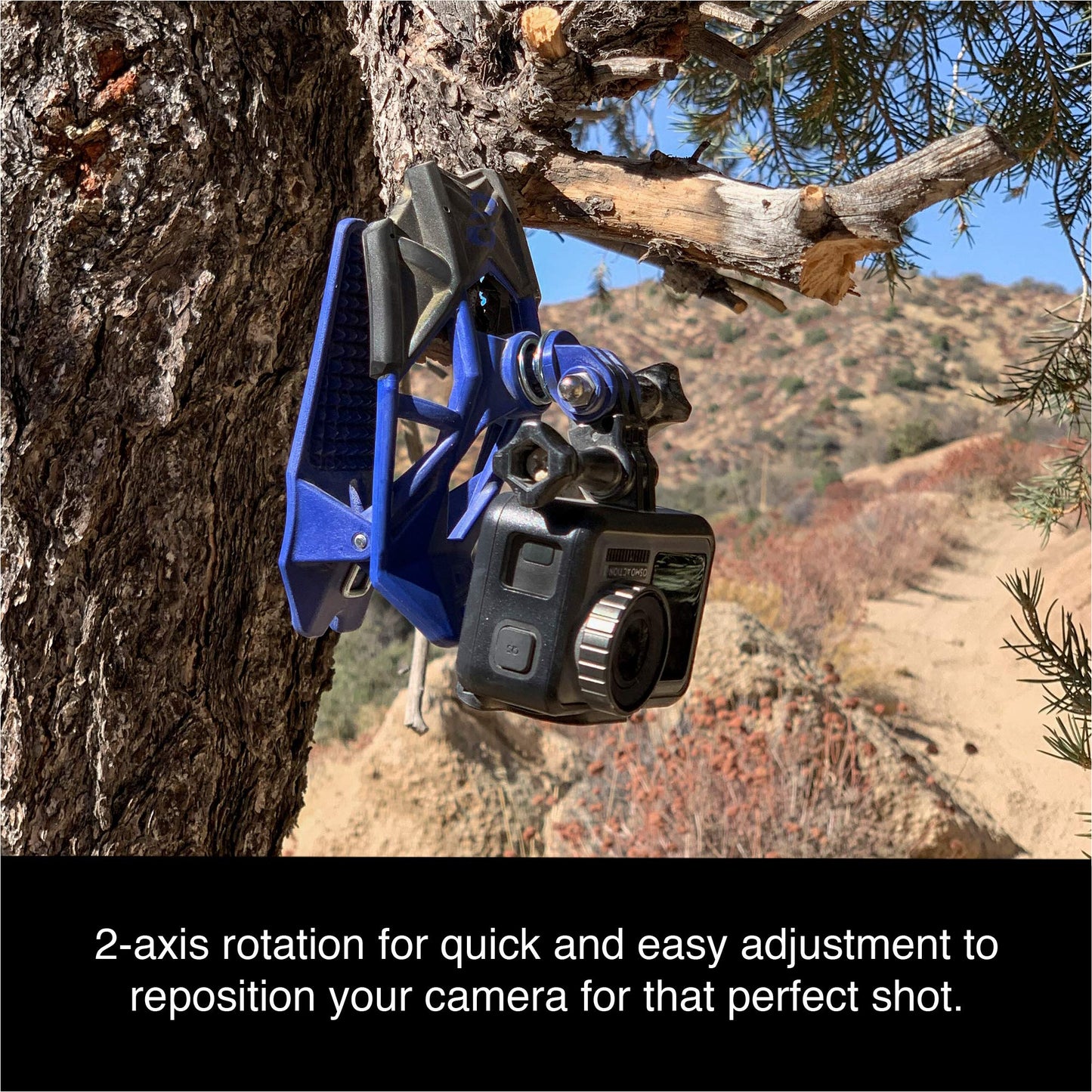 Dango Design Gripper Mount for GoPro/Osmo/Insta360 | Universal Helmet Clamp Mount for Action Cameras | Dirtbike, Motocross, Enduro, Motorcycle, ATV