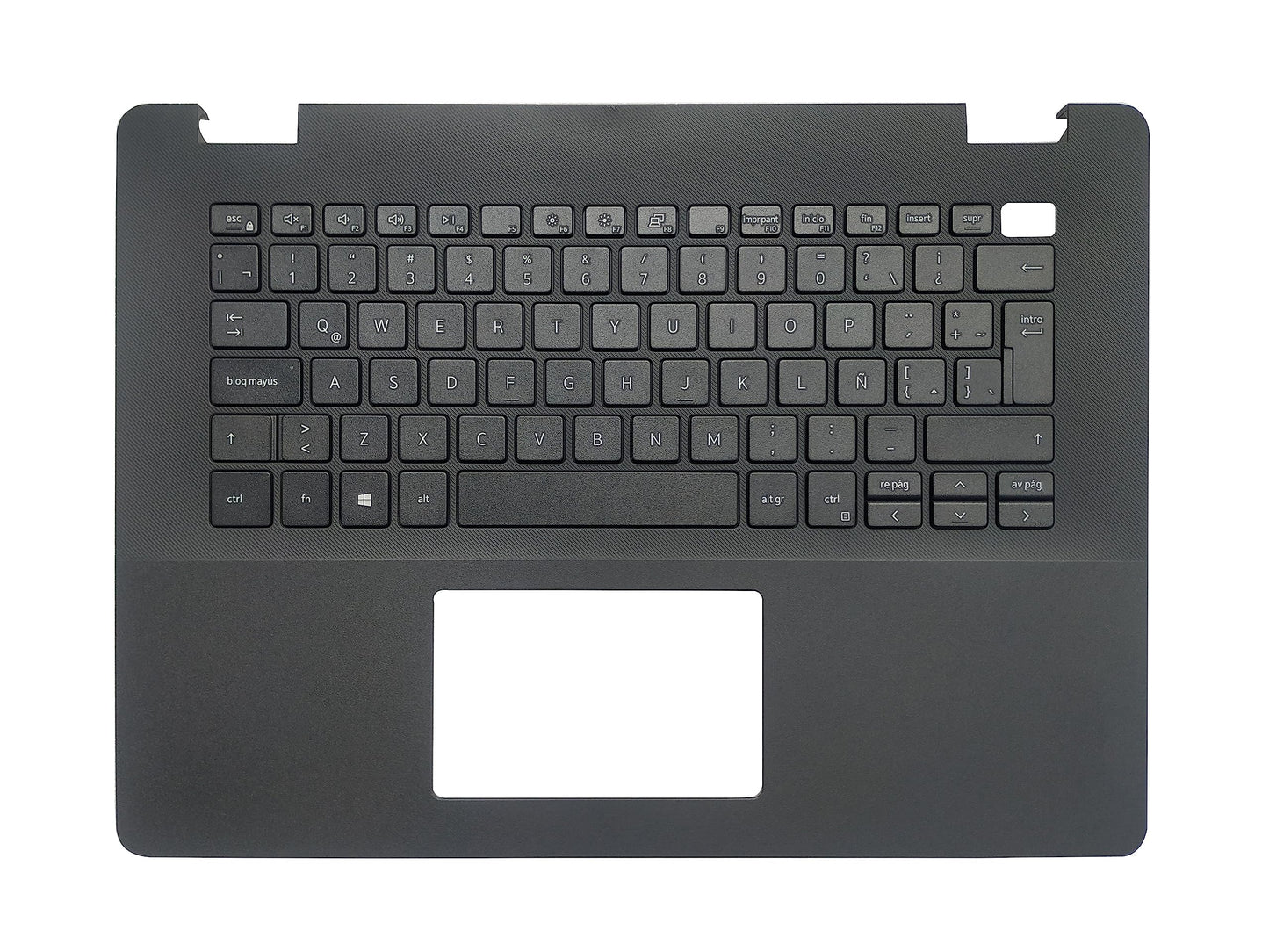 Laptop Keyboard Compatible for Dell Vostro V3400 V3405 3400 3405 0TV7CN Latin Layout Black with Palmrest Upper Cover Case Shell No Backlit