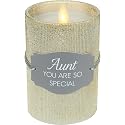 Pavilion Gift Company - Aunt - Realistic LED Flame Candle