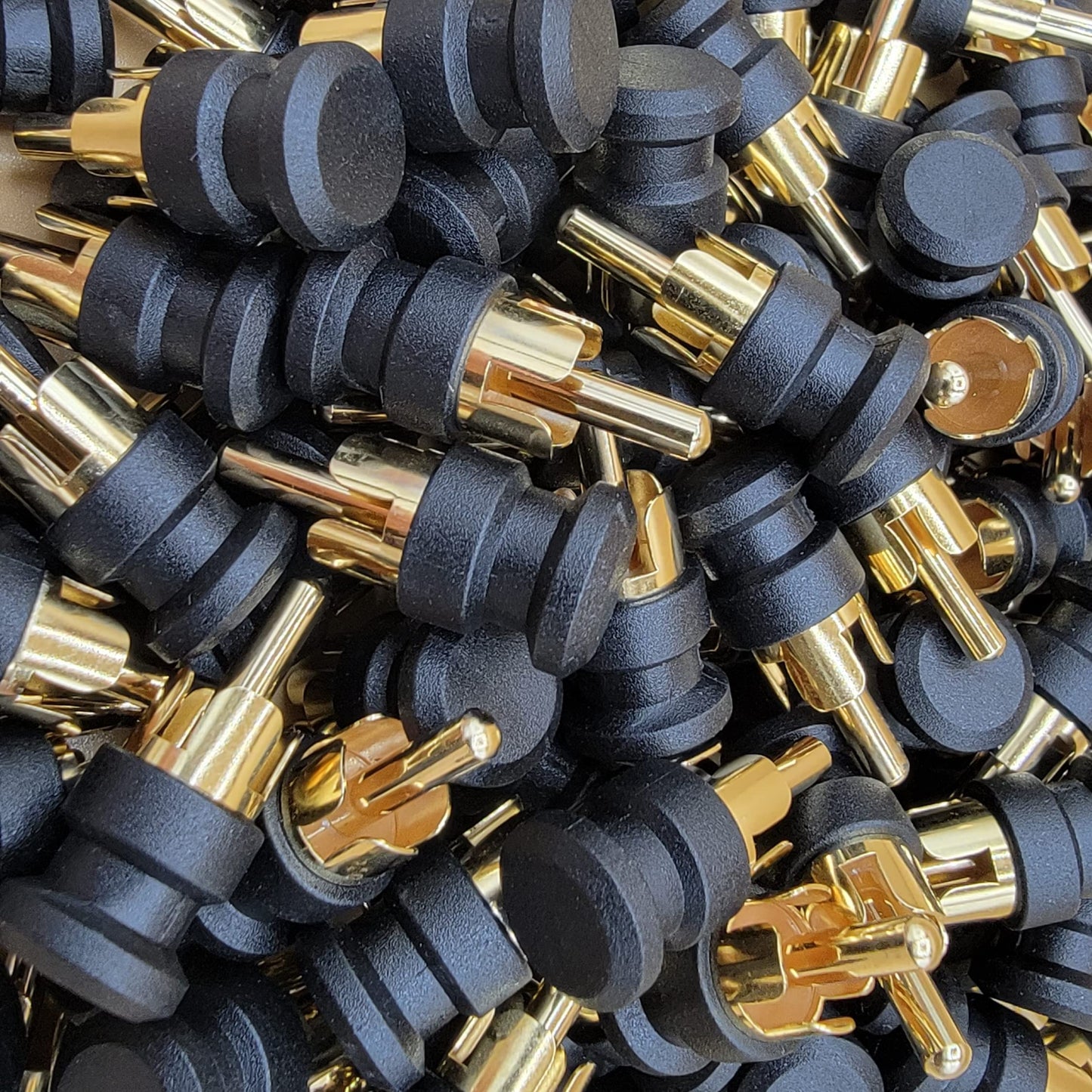 20 pcs Gold RCA SHORTING CAPS - Noise Stopper Gold Plated Cap Dust Protector RCA Input Plug
