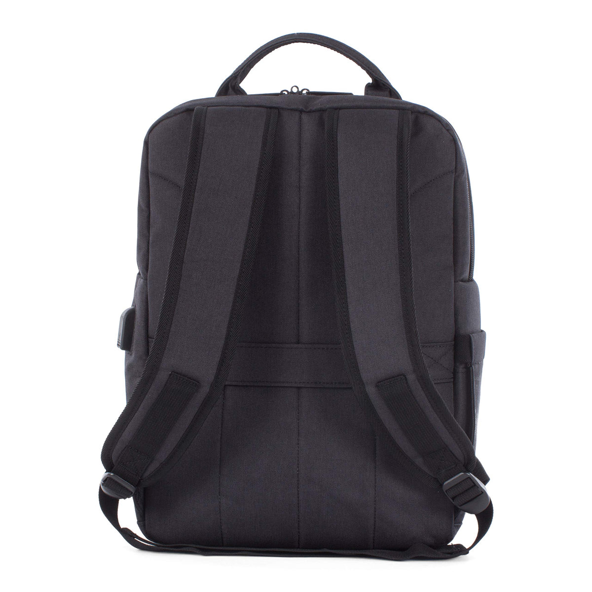 SWISS MOBILITY Cadence 2 Section Business Backpack, Fits Devices Up to 15.6", Polyester, 6 x 6 x 17, Charcoal