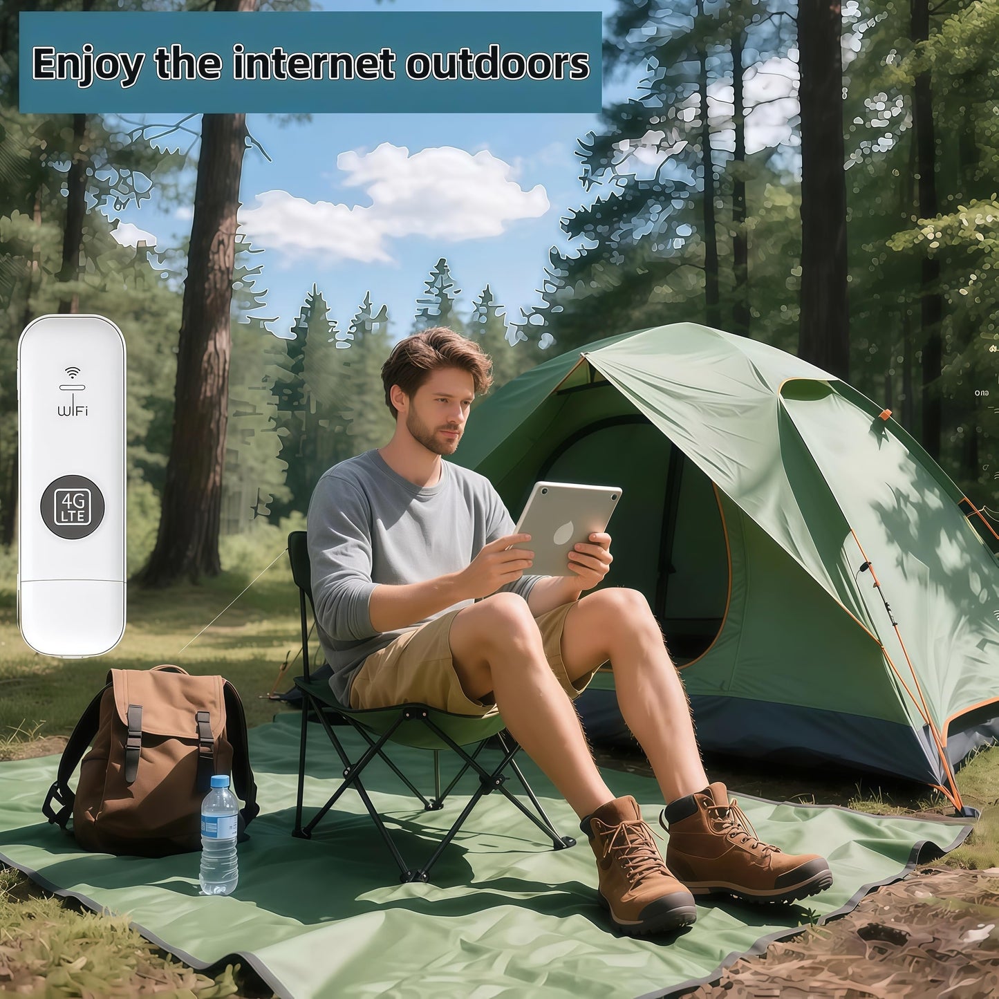 Global Edition 4G LTE Portable WiFi Hotspot for Travel with SIM Card Slot Hotspot Device Support FDD:B1/2/3/4/5/7/8/20/28/66 in North America, South