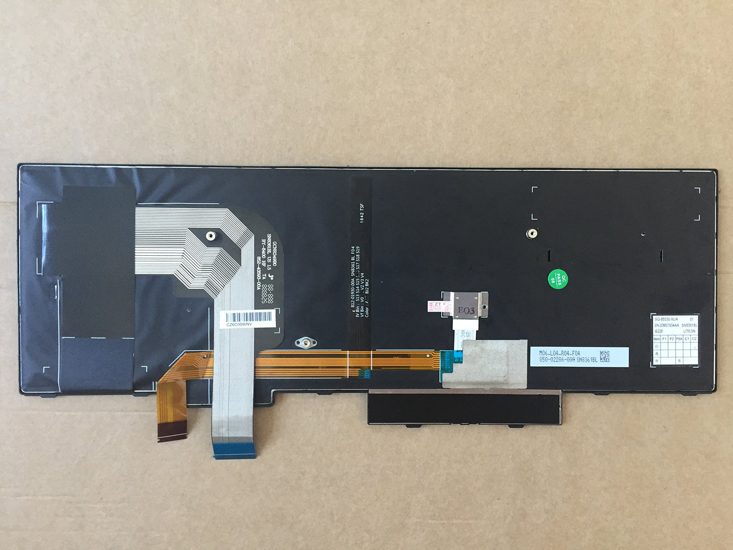 Original New For Lenovo IBM ThinkPad T580 20L9 20LA US Black Backlit Keyboard