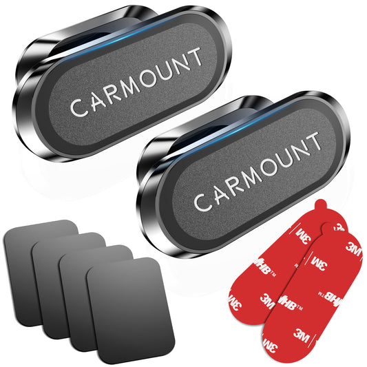 ?2-Pack? Magnetic Phone Holder for Car?Super Magnets?Carmount 2.0 Magnetic phone Mount?360°Rotation?Universal Dashboard Cell Phone Holders for Your