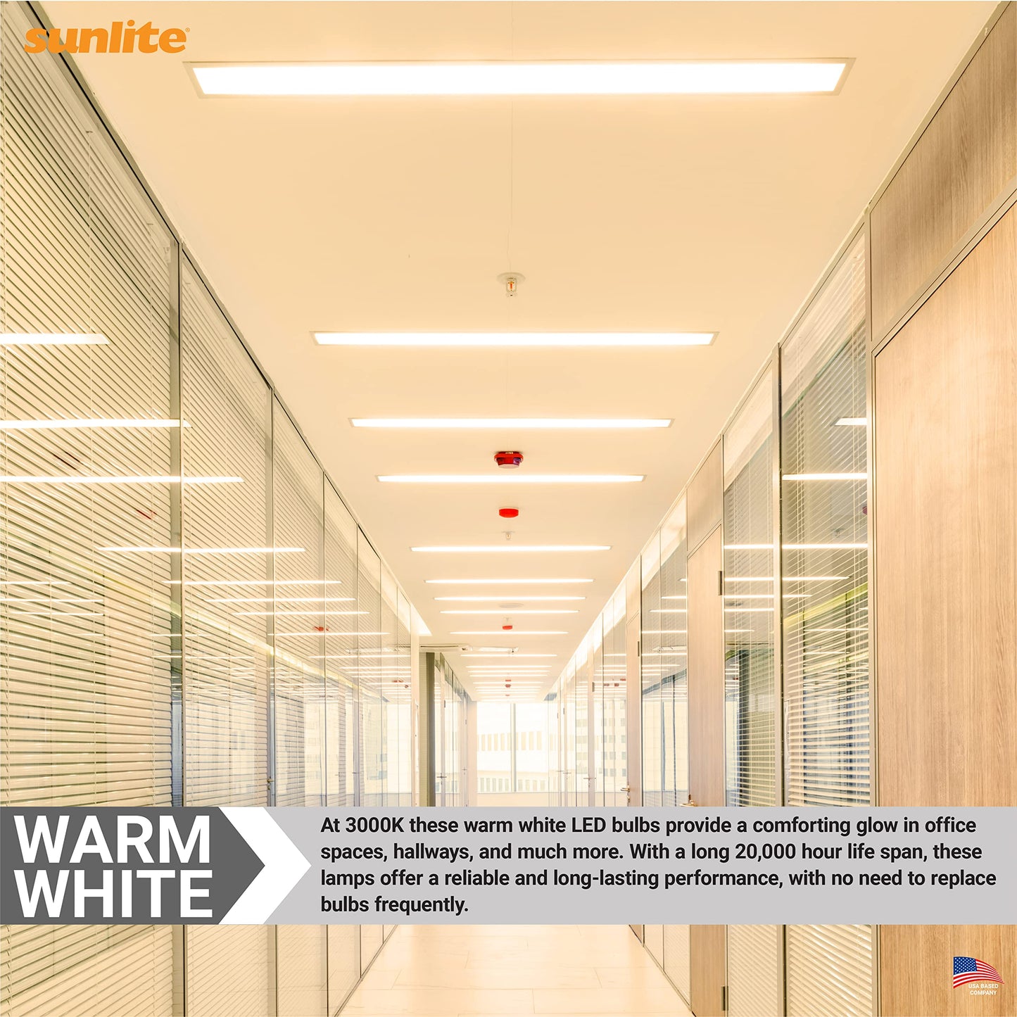 Sunlite 30265 U-Bend T8 Linear Fluorescent Lamp, 31 Watts, 3000 Lumens, FB31/SP830, 3000K Warm White, Miniature G5 Bi-Pin Base, ROHS Compliant