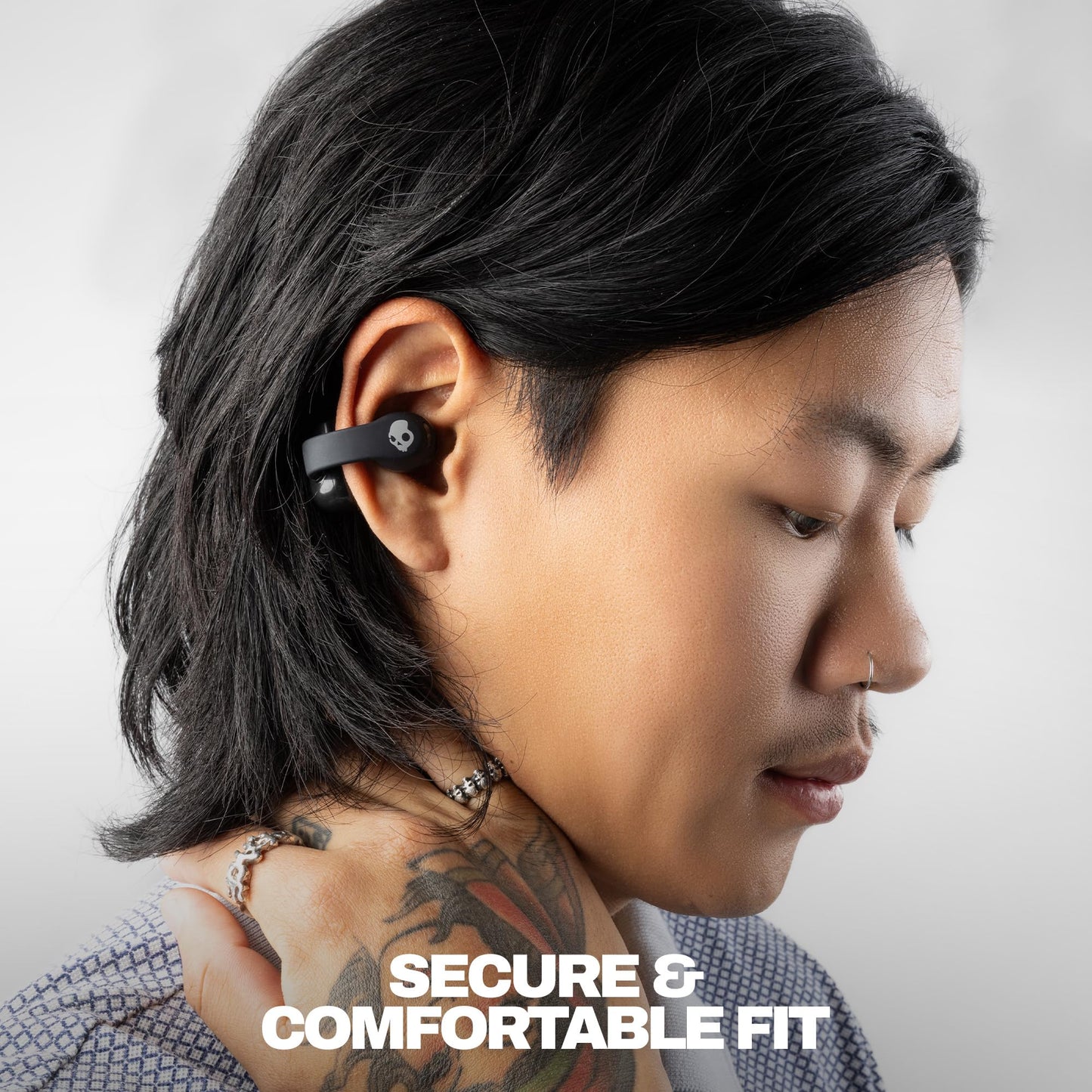 Skullcandy Push 720 Open Wireless Open Ear Bluetooth Earbuds, Headphones, Waterproof, Clip-On Lightweight Design, 30 Hours Battery, Wireless Charging…