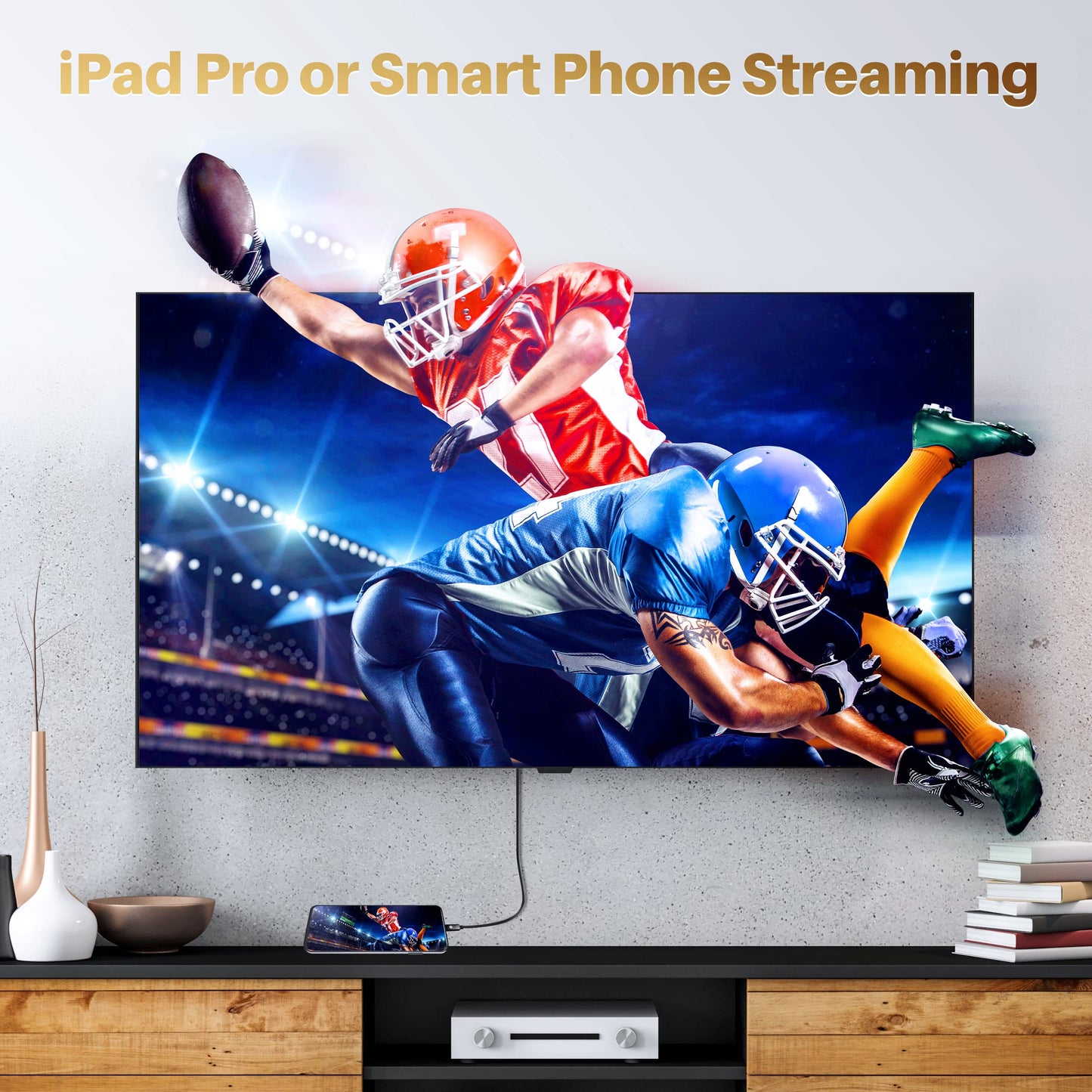 GEARit USB-C to HDMI Cable 4K@60Hz, Type C Thunderbolt 3/4 Compatible for MacBook Pro 2020, iPad Pro 2020, iPad Air 4, Galaxy S20, ChromeBook Pixel