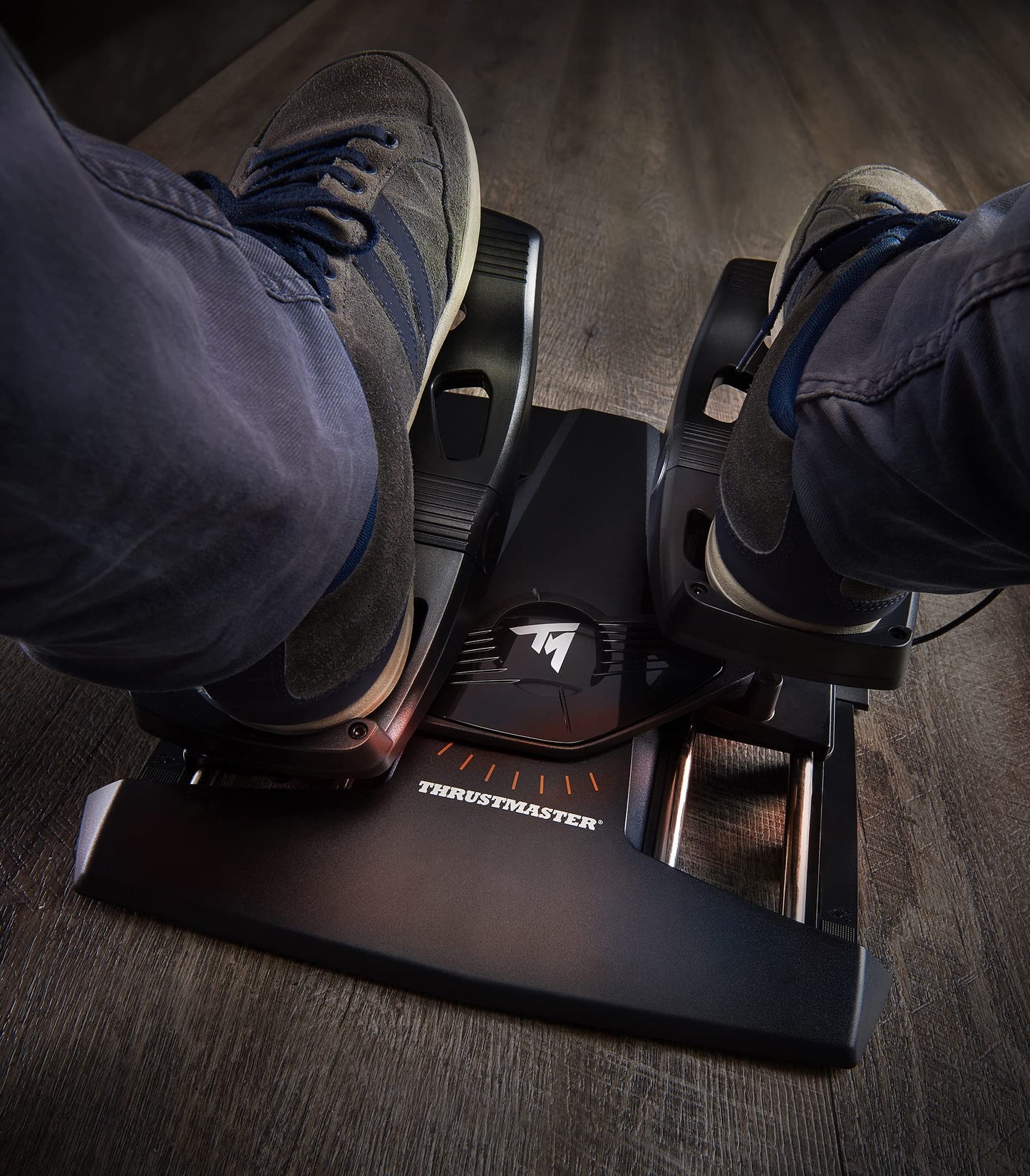Thrustmaster TFRP Flight Rudder Pedals - Realistic Flight Simulator Controls with Sliding Rail System for Smooth Precision - Compatible with PS5, Xbox