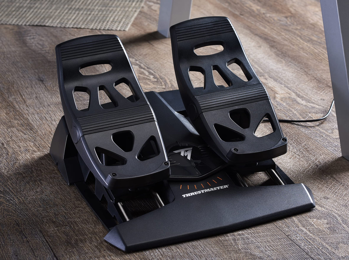 Thrustmaster TFRP Flight Rudder Pedals - Realistic Flight Simulator Controls with Sliding Rail System for Smooth Precision - Compatible with PS5, Xbox
