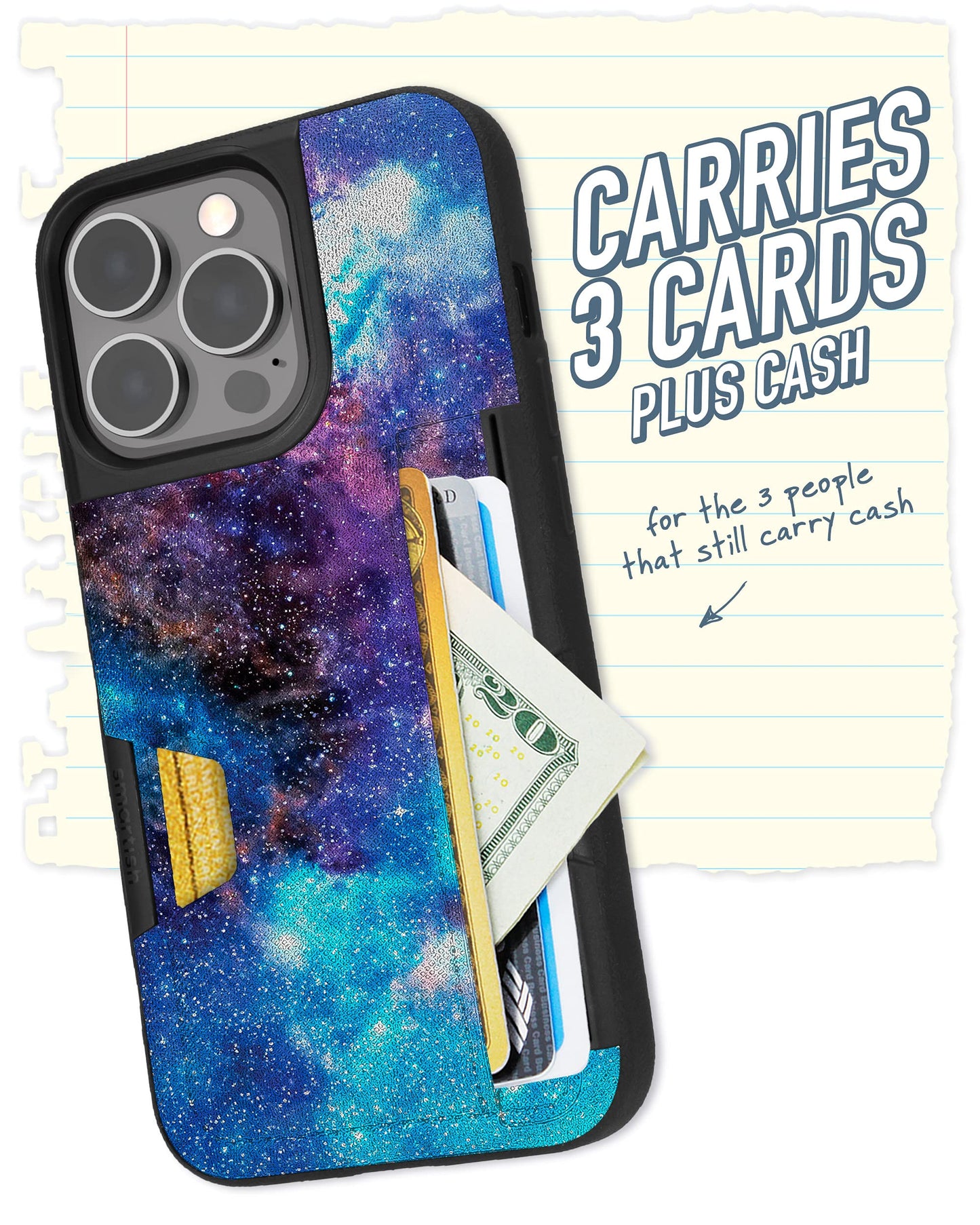 Smartish® iPhone 13 Wallet Case - Wallet Slayer Vol. 2 [Slim + Protective] Credit Card Holder with Kickstand - Chef's Special