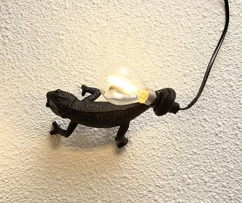 MAYOLA Modern Chameleon Table Lamp,Desk lamp,Night Light,Wall Lamp, Resin Chameleon Lighting Fixture for Living Room, Bedroom, Office,Kids(Wall Lamp