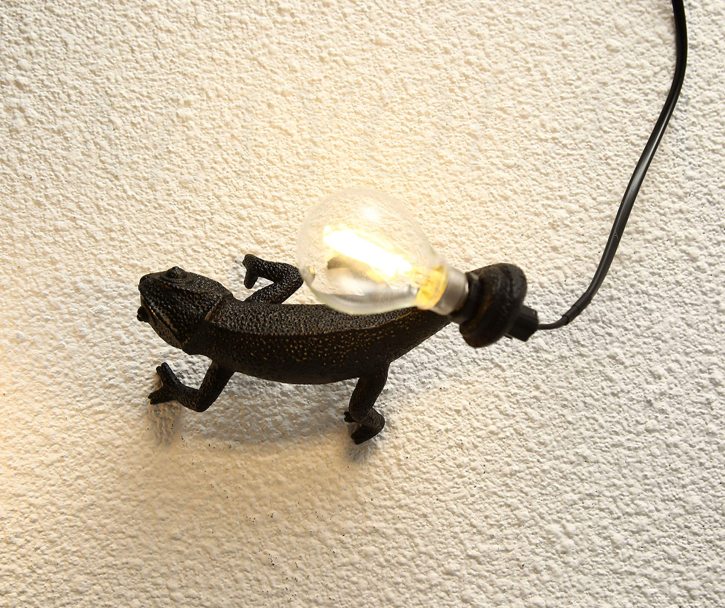 MAYOLA Modern Chameleon Table Lamp,Desk lamp,Night Light,Wall Lamp, Resin Chameleon Lighting Fixture for Living Room, Bedroom, Office,Kids(Wall Lamp