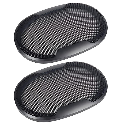 1Pair 6x9inch Speaker Grill Mesh, Auto Woofer Circle Grille Guard Protector Cover Audio Subwoofer Speaker Grille