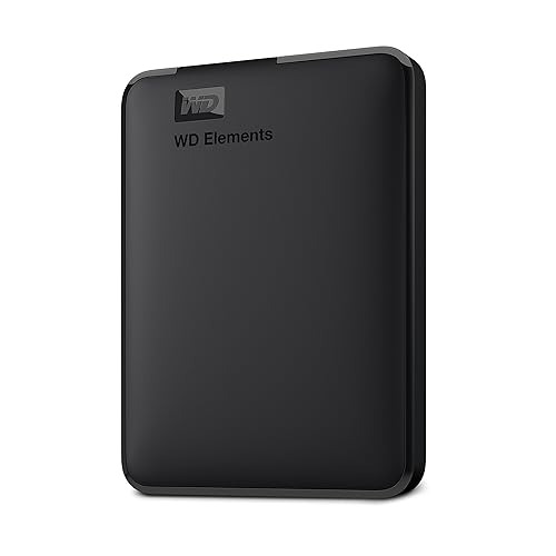 WD 4TB Elements Portable External Hard Drive for Windows, USB 3.2 Gen 1/USB 3.0 for PC & Mac, Plug and Play Ready - WDBU6Y0040BBK-WESN