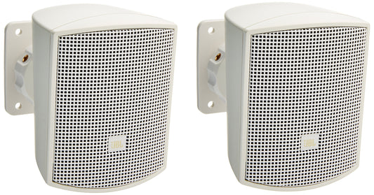JBL Professional Control 52-WH Surface-Mount Satellite Speaker for Subwoofer-Satellite Loudspeaker System, White, Sold as Pair