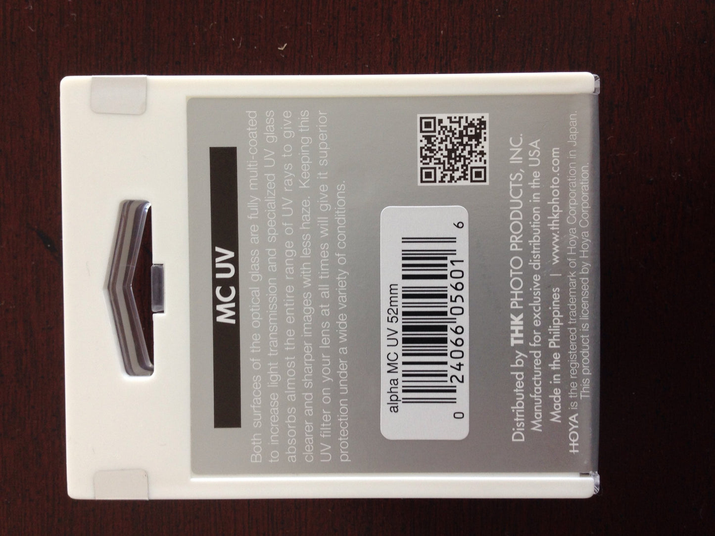 Hoya 52mm Alpha Multi-Coated UV Optical Glass Filter