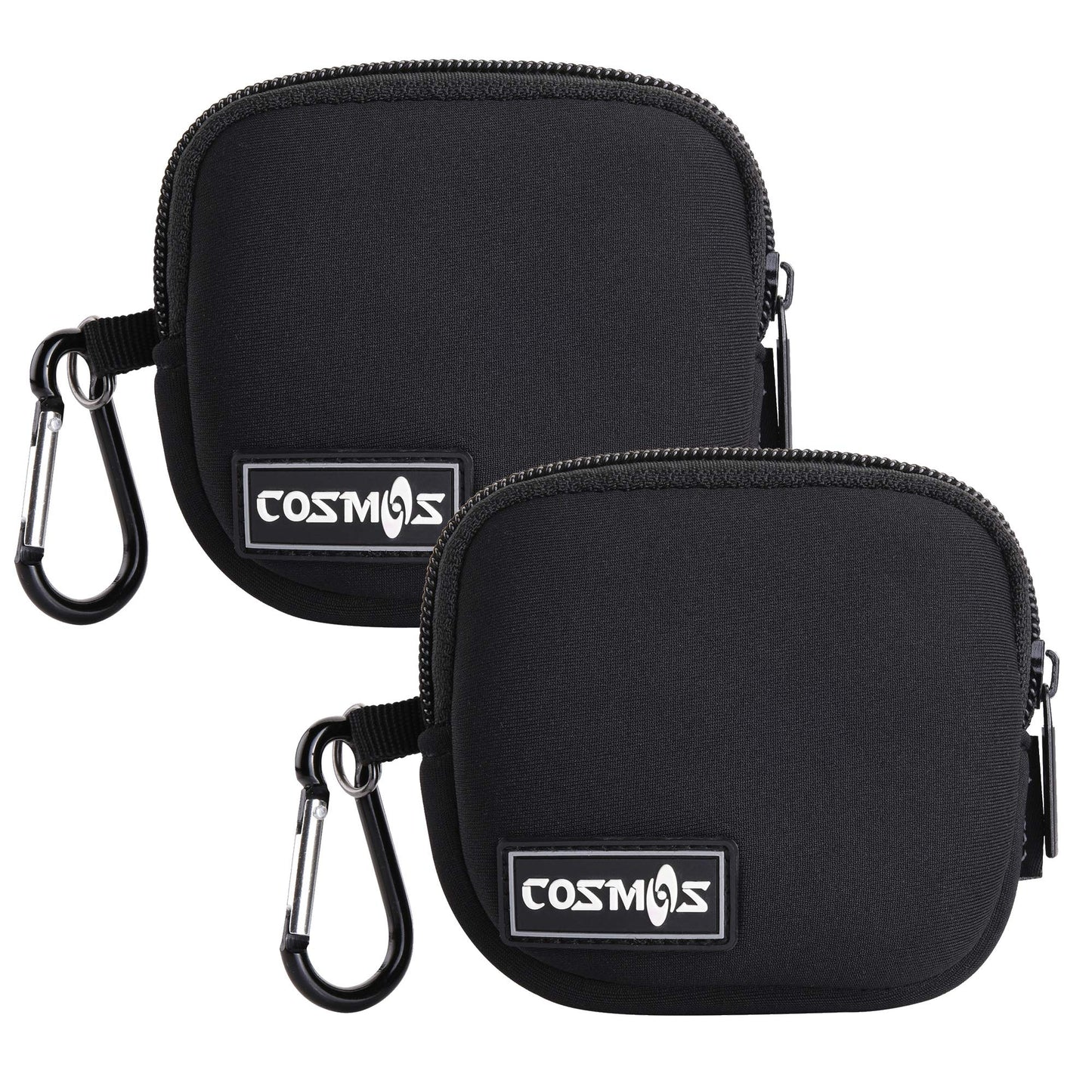 CM Pack of 2 Mini Pouch Case Bag Small Travel Storage Carrying Bag Compatible with MagSafe Power Adapter, Laptop Accessories Cables, Cords, USB