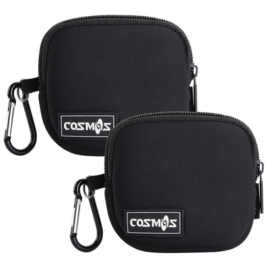 CM Pack of 2 Mini Pouch Case Bag Small Travel Storage Carrying Bag Compatible with MagSafe Power Adapter, Laptop Accessories Cables, Cords, USB