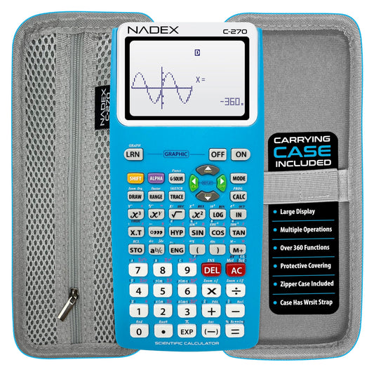Scientific Calculator with Graphing, Includes Carrying Case, for College and High School Students, Calculus, Algebra, Geometry, Trigonometry