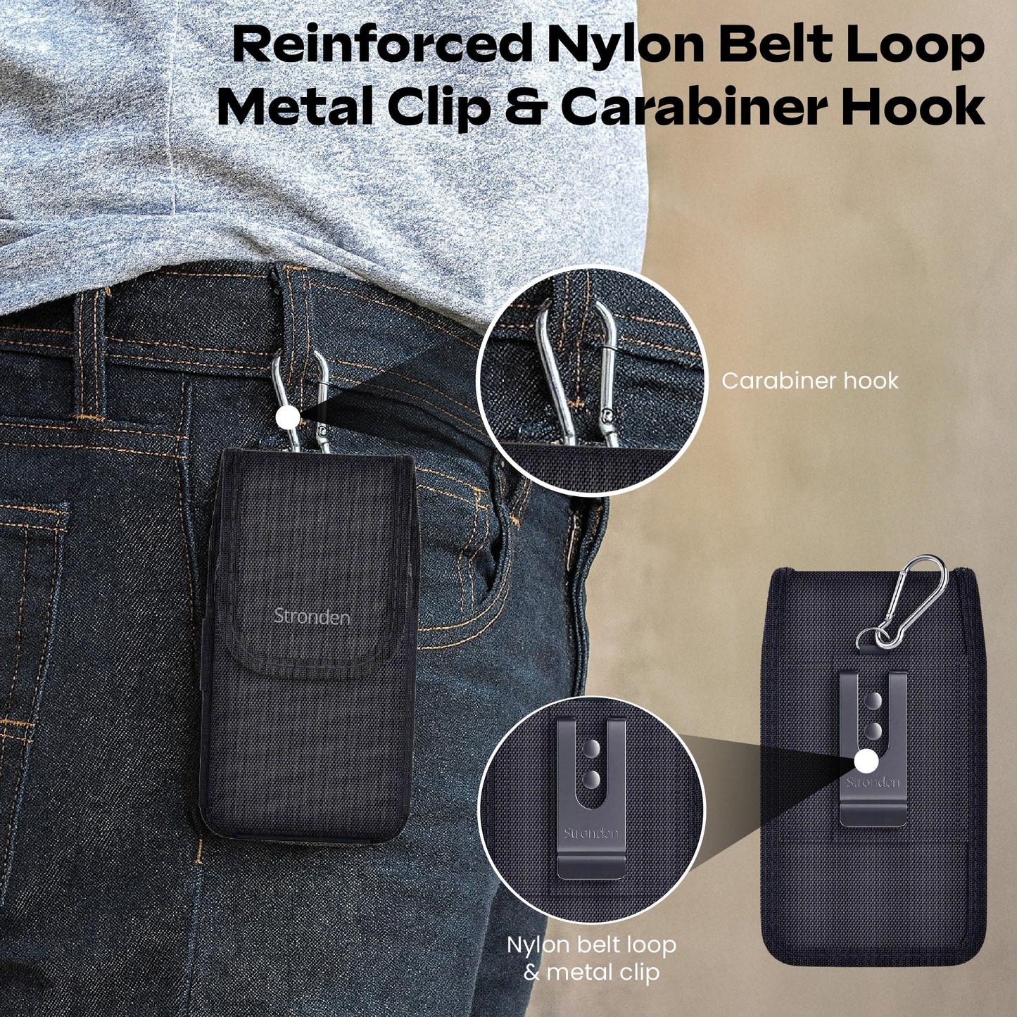 Heavy Duty Holster for Samsung Galaxy A17, A16, A15, A14, A13, A37, A36, A35, A32, A73 5G, A72, A71, A57, A56, A55, A54, A53, A42, A23, A03s XCover6