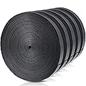 WILLBOND 5 Rolls of Fastening Tape Cable Ties Reusable Fastening Nylon Tape Double Side Hook Roll Hook and Loop Straps Wires Cords Management Wire