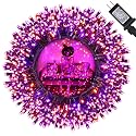 Orange and Purple Halloween Lights, 114ft 300 LED Connectable Halloween String Lights with 8 Modes, Waterproof Plug in Orange Purple Fairy Light
