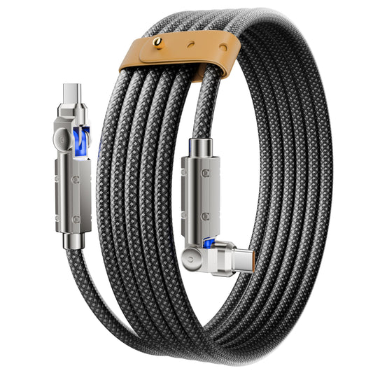 Haiteron Upgraded 60W USB C Cable 10FT,180°Rotation Long USB C to USB C Fast Charging Cable, USB 2.0 Nylon Braided Type C Charger Cord for iPhone
