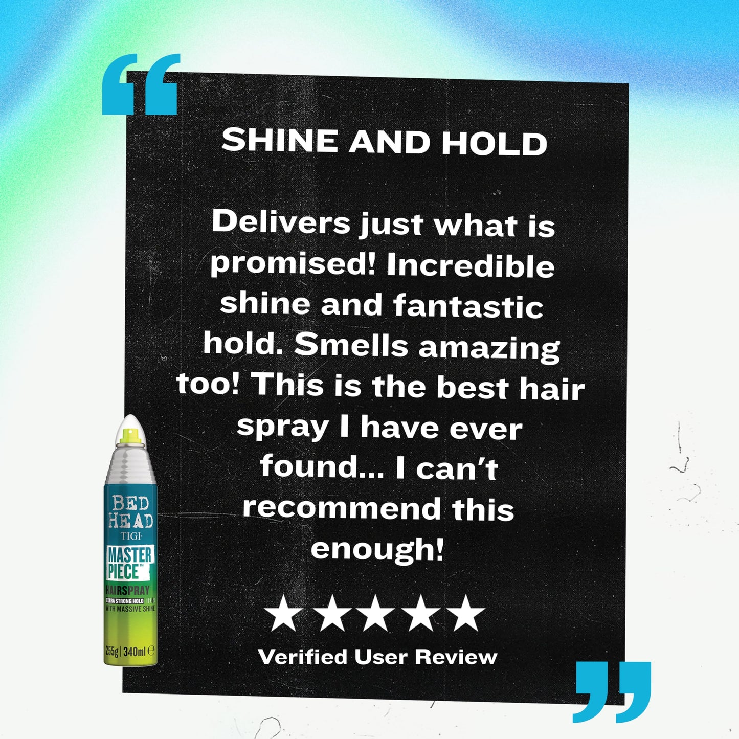Bed Head by TIGI Frizz Control Hairspray Extra Hold Masterpiece Hair Care Spray for Incredibly Shiny and Glossy Hair, 10.3 oz