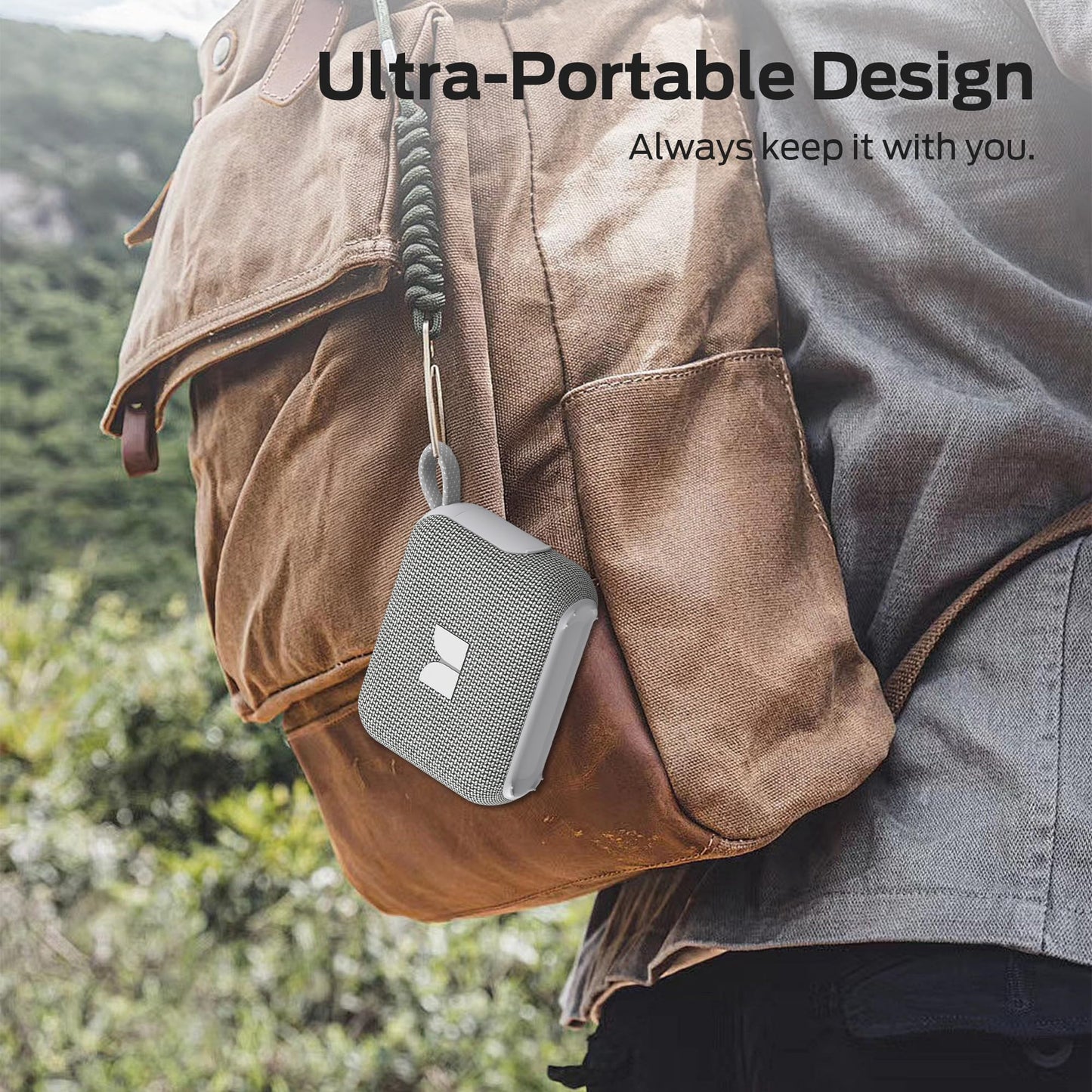 Monster Cube 1 Portable Bluetooth Speaker, IP68 Waterproof, Bluetooth 6.0, 20H Playtime, Powerful Stereo Sound, Speaker for Home, Outdoors and Travel