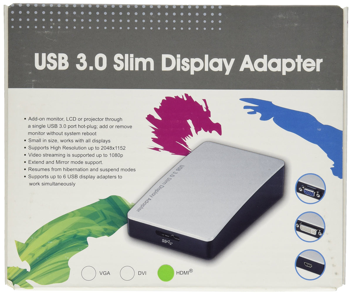 AddOn USB 3.0 to HDMI Slim Multi-Monitor Adapter for Windows USB302HDMI
