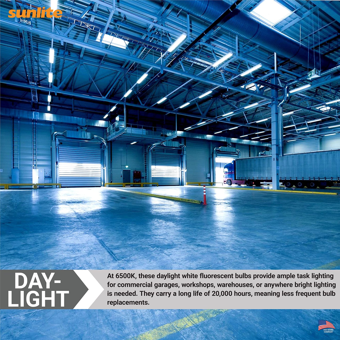 Sunlite 30128 F17T8/SP865/30PK T8 High Performance Medium Bi-Pin (G13) Base Straight Tube Bulb (30 Pack), 17W/6500K, Daylight