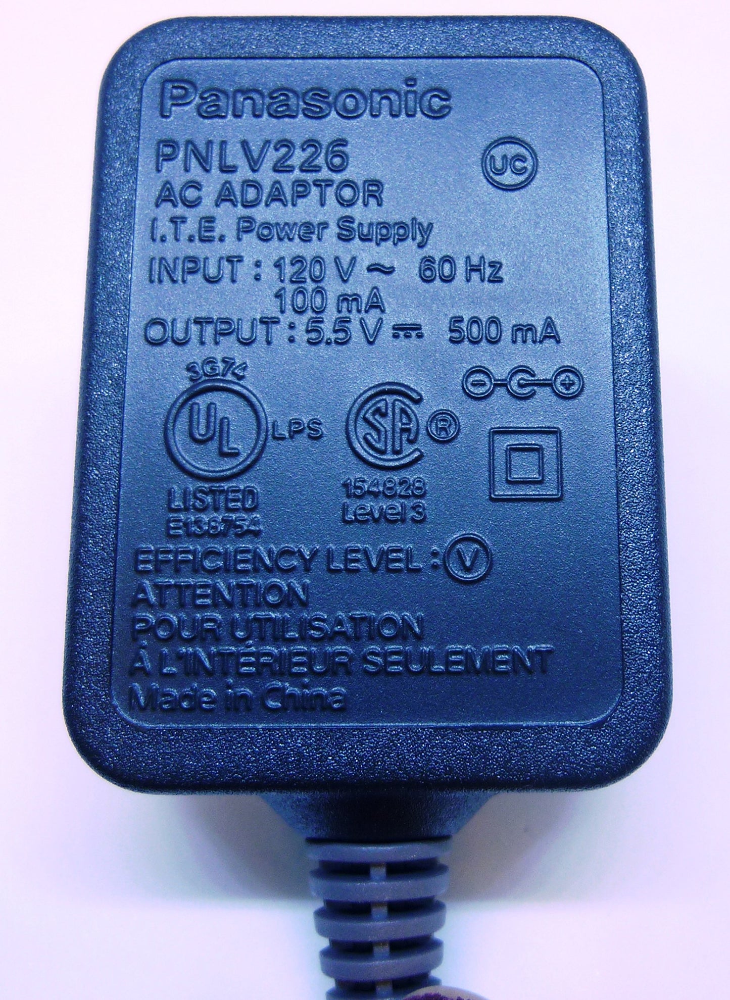 Panasonic PNLV226 AC Adapter Replacement for KX-TGFA30 Panasonic Phones