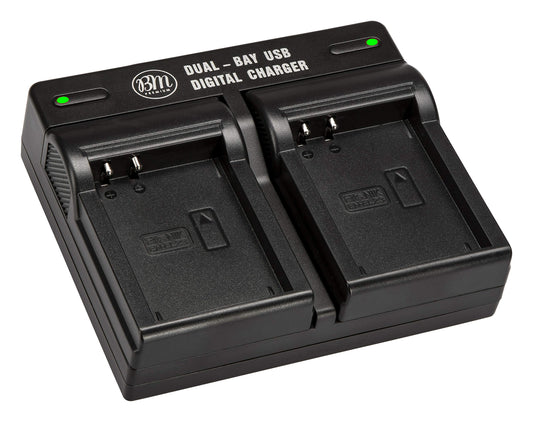 BM Premium EN-EL23 USB Dual Battery Charger for Nikon Coolpix B700, P900, P600, P610, S810c Digital Camera (MH-67P Replacement)