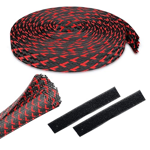 GEARit (25 Feet, 1/2 Inch) Split Sleeve Cord Covers Cable Protector Wire Loom Tubing Cable Management Sleeve for PC Computer - Chewing Cord Protectors