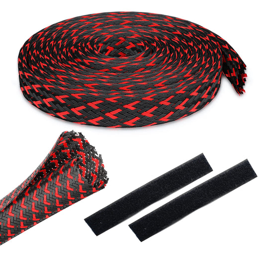 GEARit (25 Feet, 3/4 Inch) Split Sleeve Cord Covers Cable Protector Wire Loom Tubing Cable Management Sleeve for PC Computer - Chewing Cord Protectors