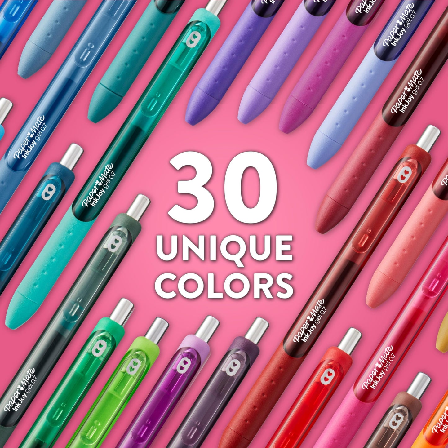 Paper Mate InkJoy Gel Pens, Fine Point (0.5mm), Assorted Colors, 14 Count - Back to School, Teacher Supplies, Writing, Journaling