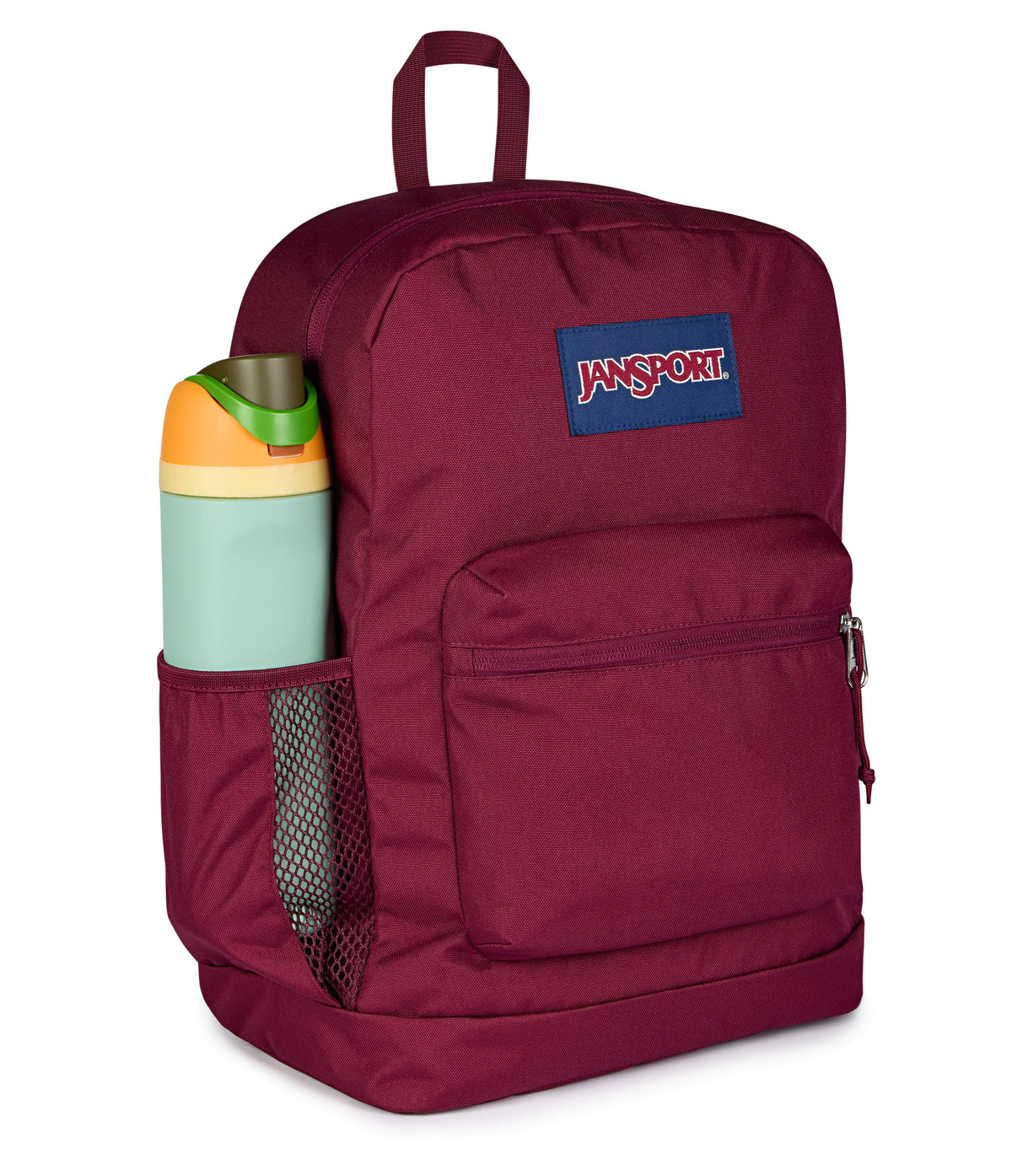 JanSport 26L Cross Town Plus Backpack, Cherry Lacquer