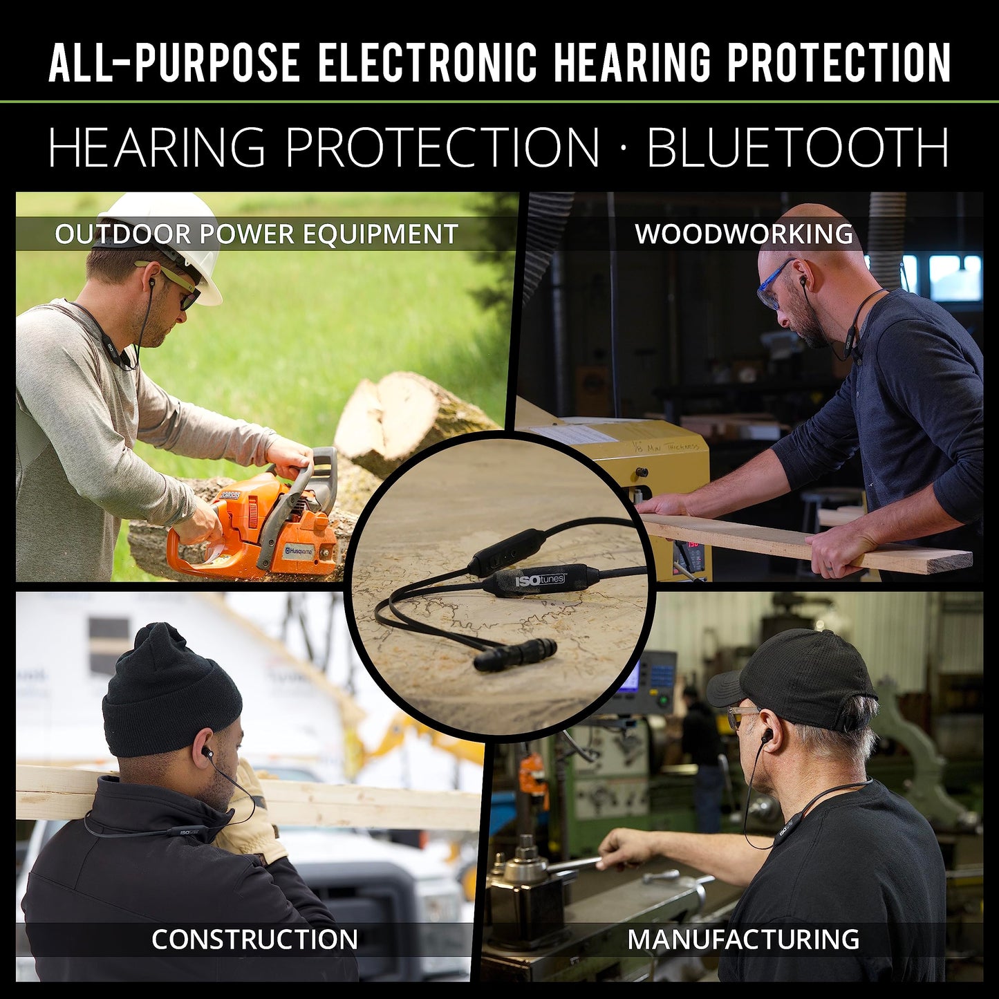 ISOtunes Xtra 2.0 Bluetooth Hearing Protection, OSHA Compliant Work Earbuds