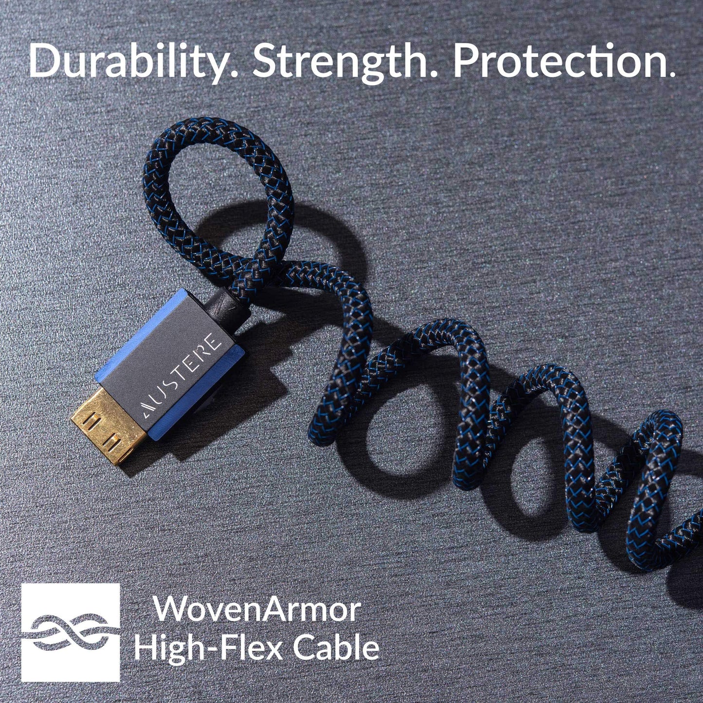 Austere V Series 4K HDMI Cable 1.5m \ 4K HDR, High Fidelity ARC, Pure Gold Contacts, Pure Silver-Plated Conductors, aDesign Precision Connector
