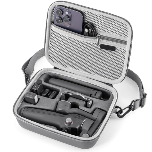 STARTRC PHOTO Osmo Mobile 7P/8 Case, Portable PU Shoulder Bag for DJI OM 7 Pro/OM8 Gimbal Stabilizer Travel Case for DJI Osmo Mobile 8/7/7P