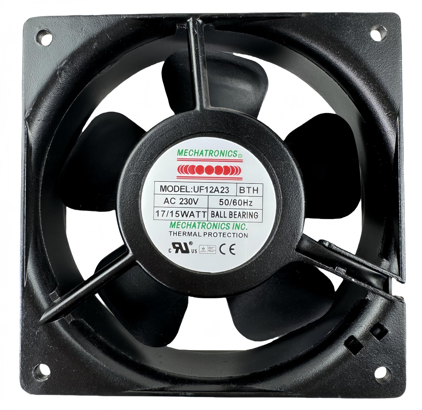 for Mechatronics Cooling Fan UF12A23-BTH 120x120x38mm AC 230V 17/15W, High Speed Fan 50/60Hz AC AXIAL Fan UF12A23 BTH