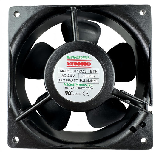 for Mechatronics Cooling Fan UF12A23-BTH 120x120x38mm AC 230V 17/15W, High Speed Fan 50/60Hz AC AXIAL Fan UF12A23 BTH