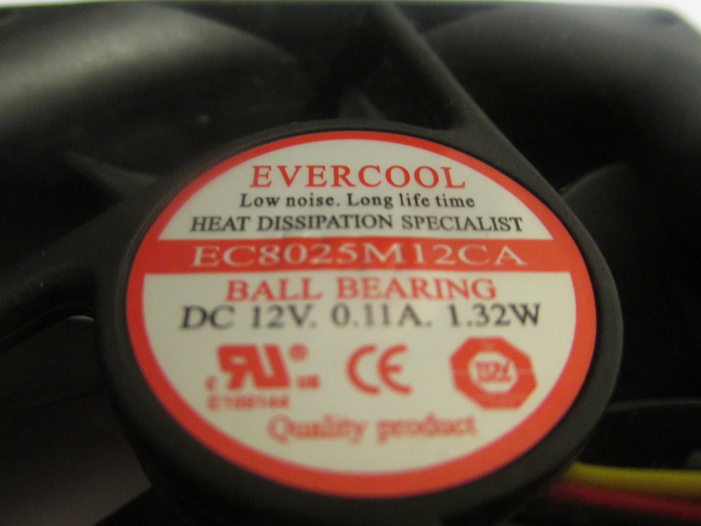 Evercool EC8025M12CA Ball Bearing 12v DC Cooling Fan